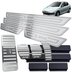 Descanso Pedaleira Soleira Peugeot 206 1998/2010 Manual