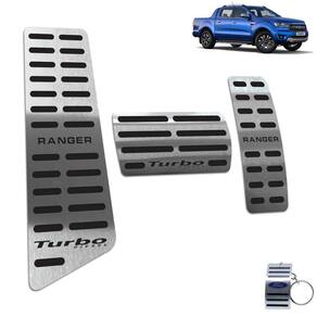Descanso + Pedaleira Ranger Turbo 2017 A 2020 Preto