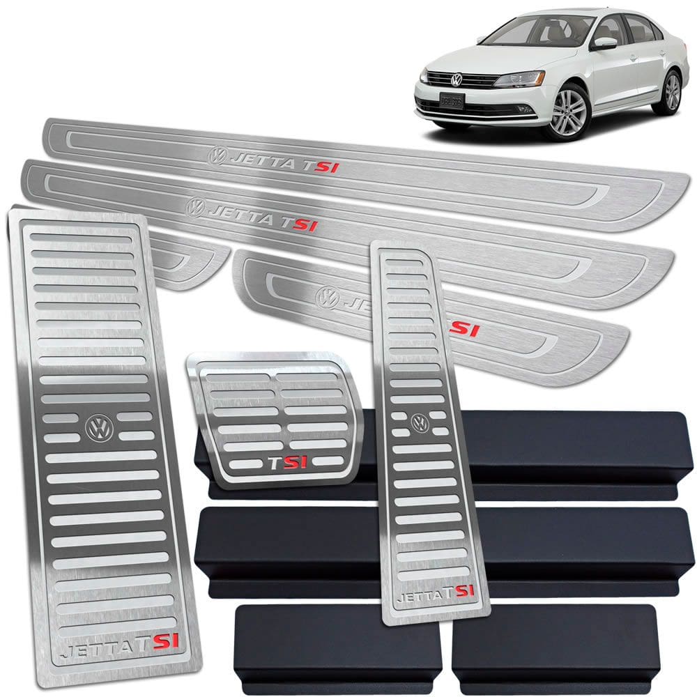 Soleira Pedaleira Automático Descanso Jetta Tsi Prata B.R SI