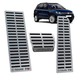 Descanso De Pé + Pedaleira Vw Tiguan Tsi 2012/2017 I Preto