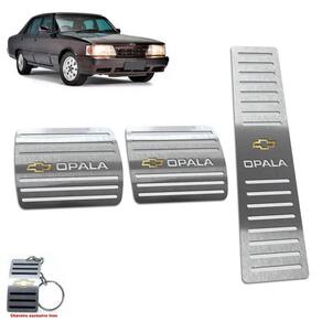 Pedaleira Manual Chevrolet Opala 1980 A 1992 Aço Inox