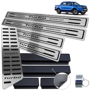 Descanso Soleira Ranger Turbo 2017 2020 Preto Baixo Relevo