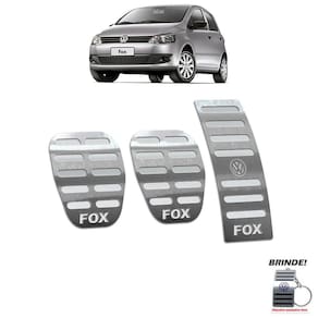Pedaleira Em Aço Inox Fox 2004 A 2013 Prata