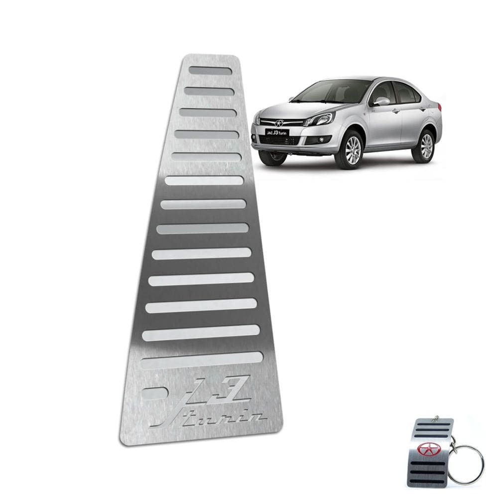 Descanso de Pé Em Aço Inox Jac J3 Turin 2011 A 2015 Prata