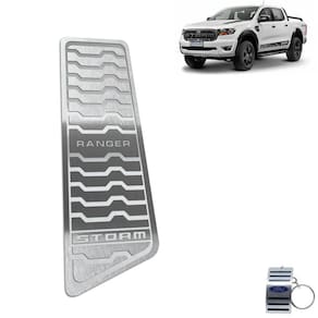 Descanso de Pé Aço Inox Ford Ranger Storm Prata