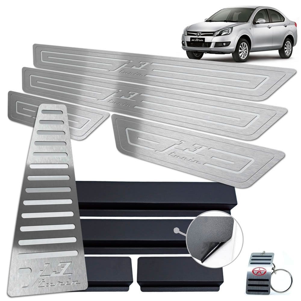 Descanso Soleira Jac J3 Turin 2011 A 2015 Prata Baixo Relevo