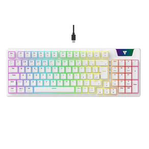 Teclado Mecânico Gamer Force One Atlas Pro, RGB, Switch Huano Red