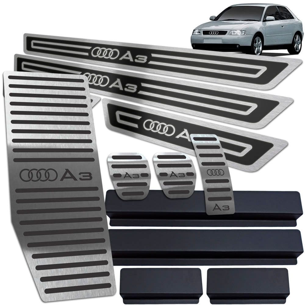 Soleira Pedaleira Descanso Audi A3 Manual 1996 2006 Preto