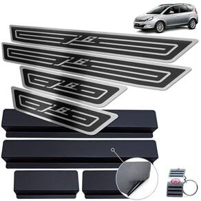 Soleira Aço Inox Jac J6 2011 A 2016 Preto Alto Relevo