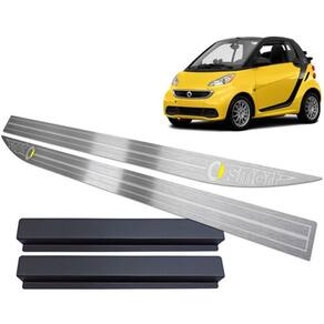 Soleira Smart Fortwo 2009 Até 2019 Prata Baixo Relevo