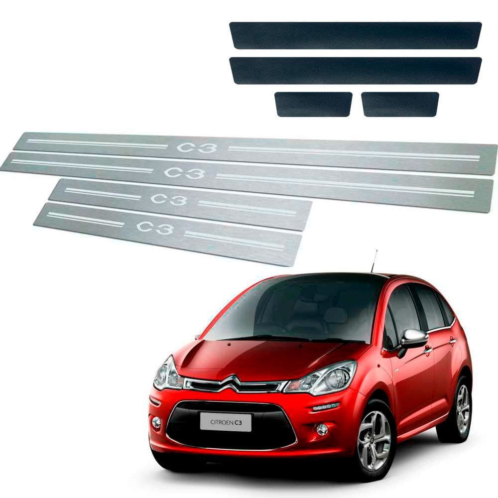 Soleira + Vinil Citroen C3 2013 Até 2019