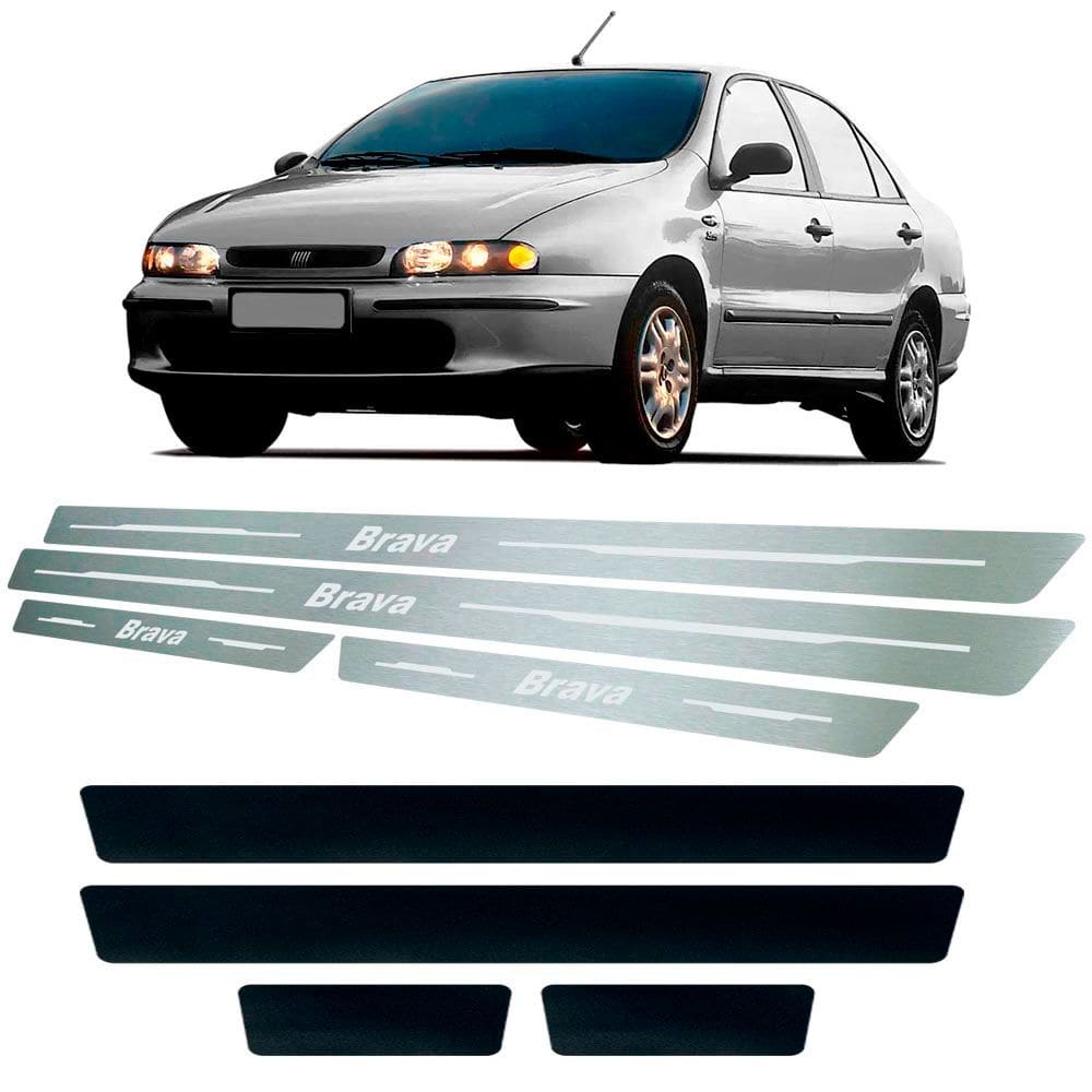 Soleira + Vinil Fiat Brava 1995 Até 2003