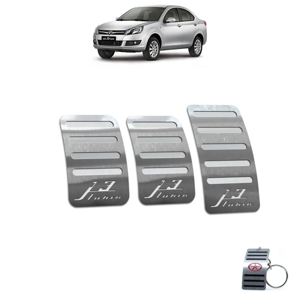 Pedaleira Manual Em Aço Inox Jac J3 Turin 2011 A 2015 Prata