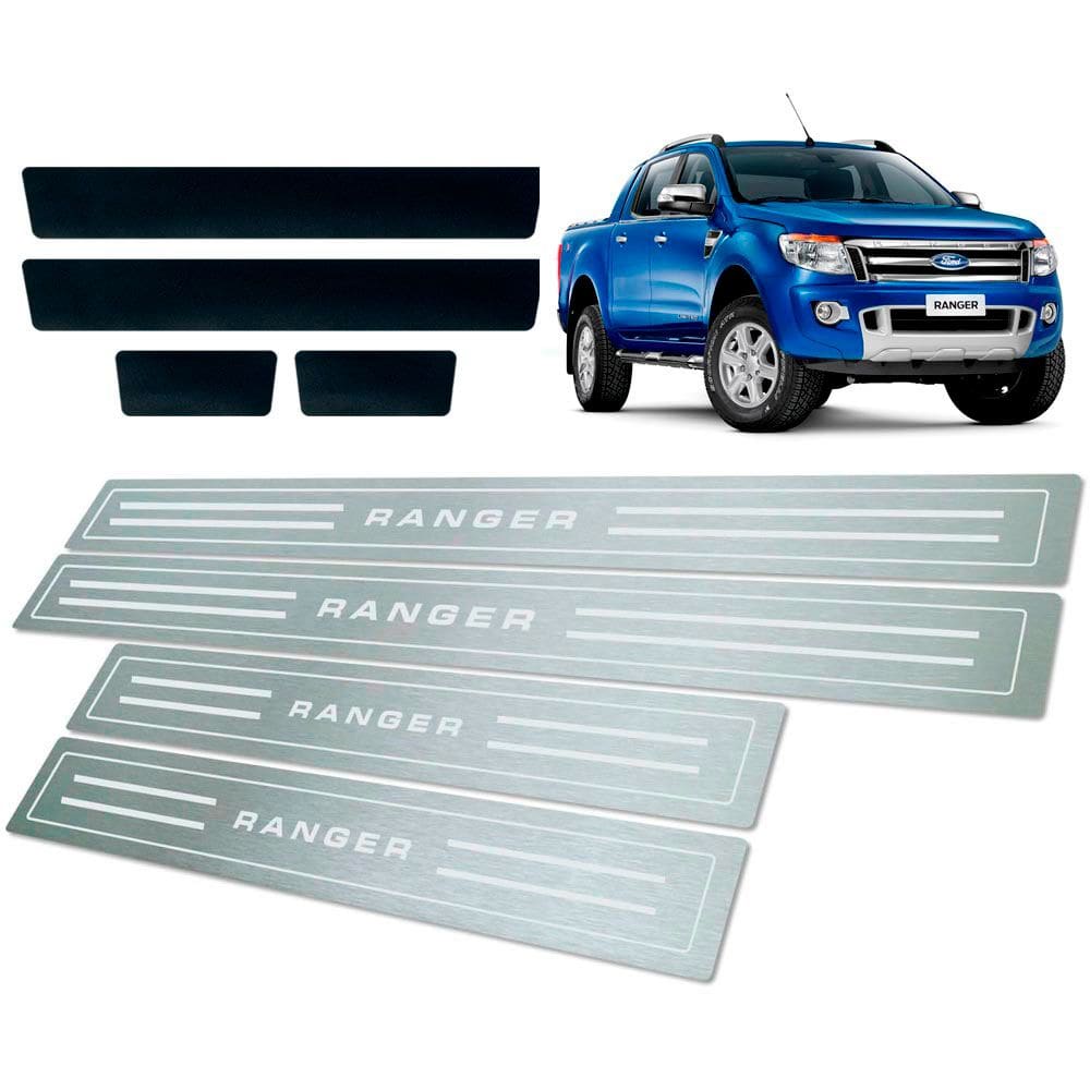 Soleira + Vinil Ford Ranger 2013 Até 2016