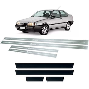 Soleira + Vinil Fiat Tempra 1991 Até 1999