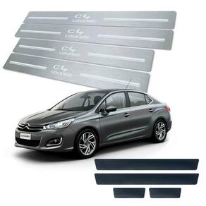 Soleira + Vinil Citroen C4 Lounge 2014 Até 2019