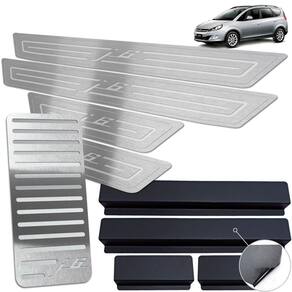 Descanso Soleira Inox Jac J6 2011 A 2016 Prata Baixo Relevo