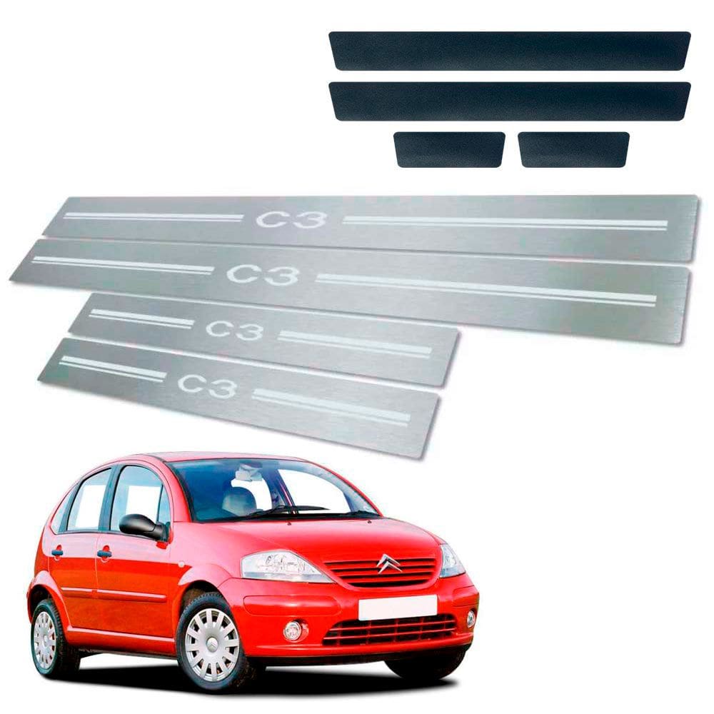 Soleira + Vinil Citroen C3 2003 Até 2012