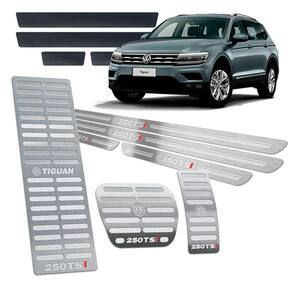 Soleira Pedaleira Descanso Tiguan 250 Tsi 2018/2020 Prata