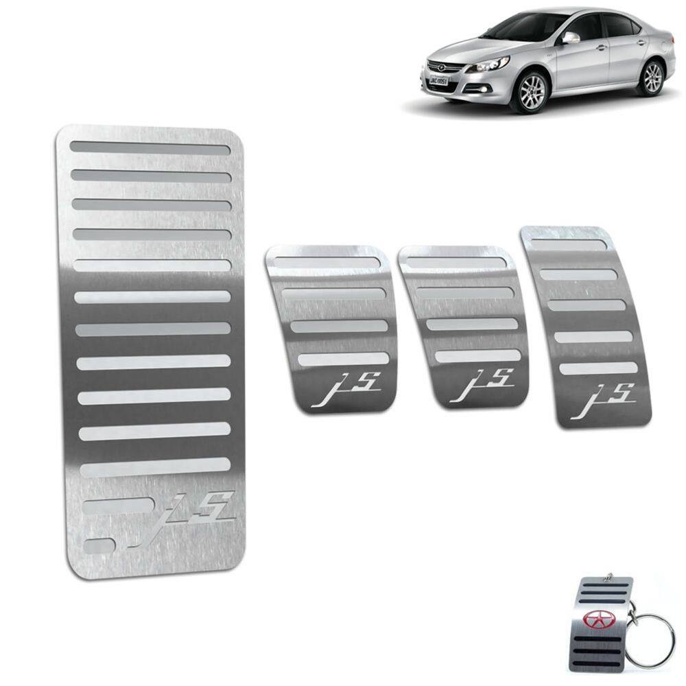 Descanso Pedaleira Manual Inox Jac J5 2011 A 2016 Prata