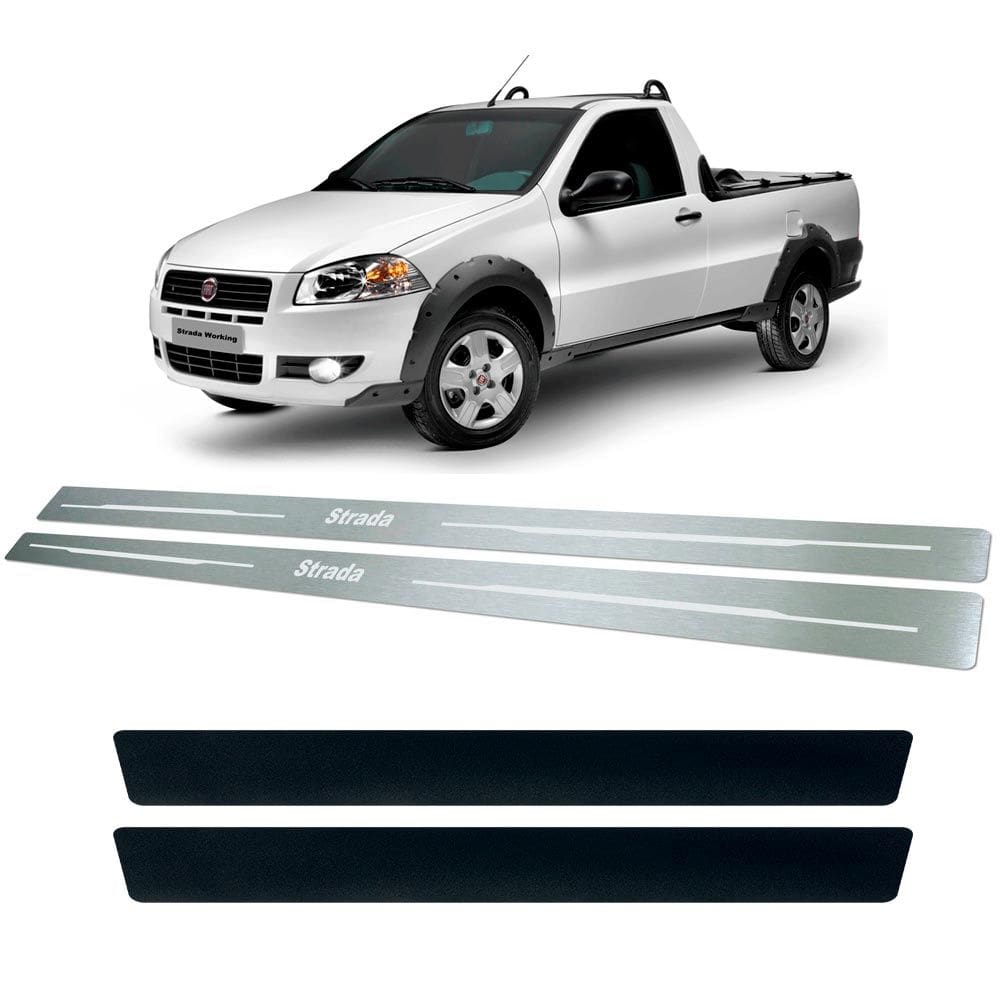 Soleira + Vinil Fiat Strada 1997 Até 2013