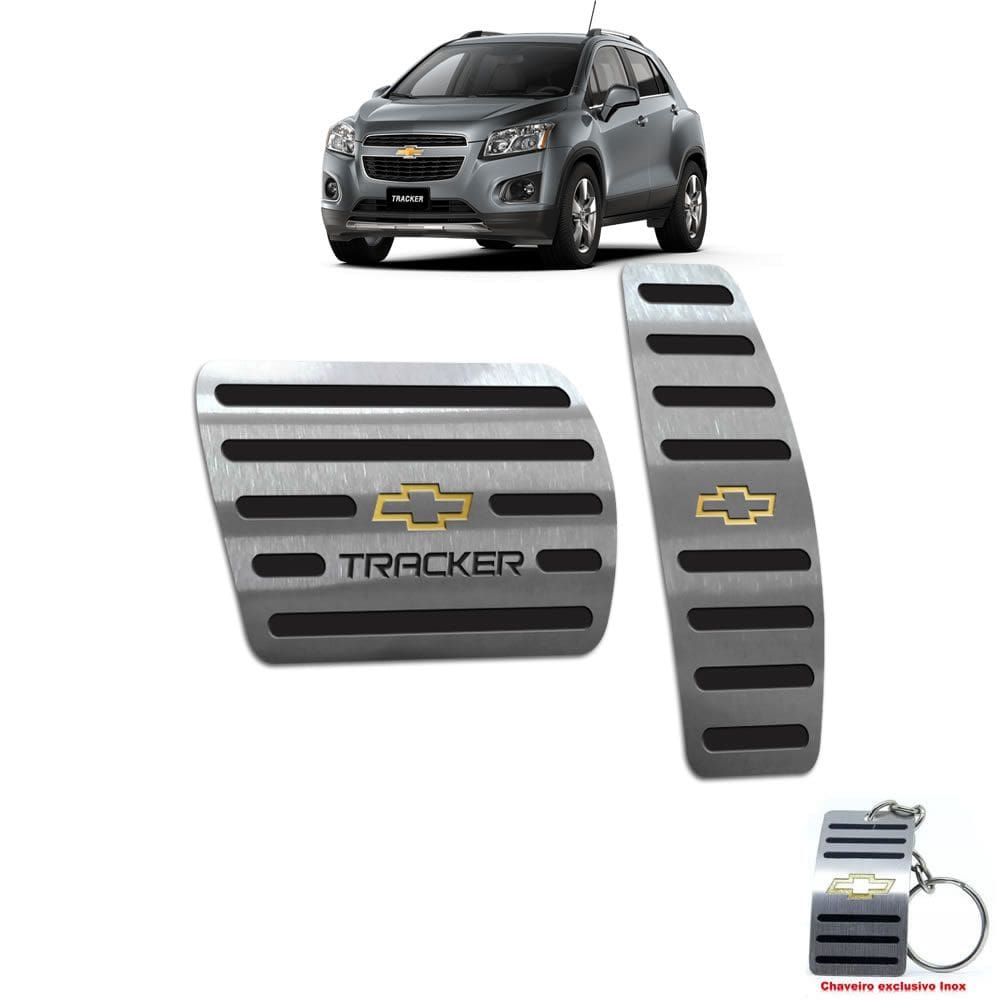 Pedaleira Automático Chevrolet Tracker 2014 A 2019 Preto