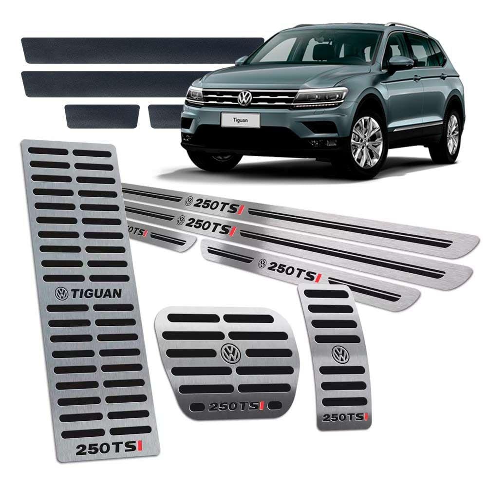 Soleira Pedaleira Descanso Tiguan 250 Tsi 2018/2020 Preto