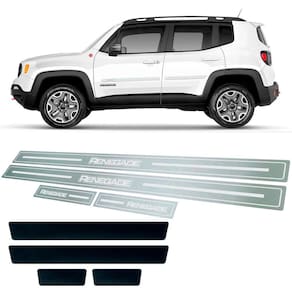 Soleira + Vinil Jeep Renegade 2016 Até 2019