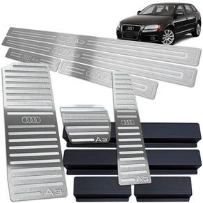 Vinil Soleira Pedaleira Descanso Audi A3 2007 A 2013 Auto