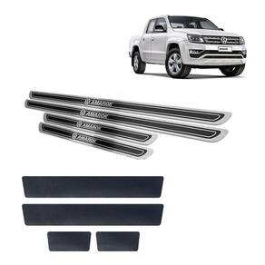 Soleira Amarok 2011 a 2019 Preto Alto Relevo + Vinil