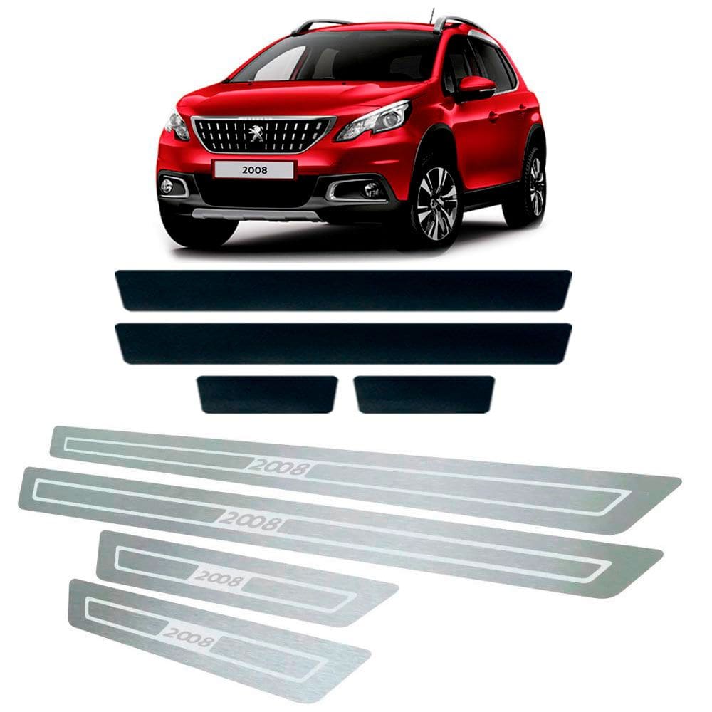 Soleira + Vinil Peugeot 2008 2015 Até 2019
