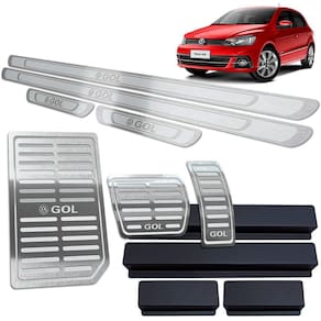 Soleira Pedaleira Descanso Gol G6 G7 12 A 20 Auto Prata AR