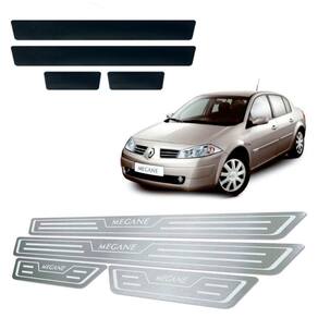 Soleira + Vinil Renault Megane 2006 Até 2013