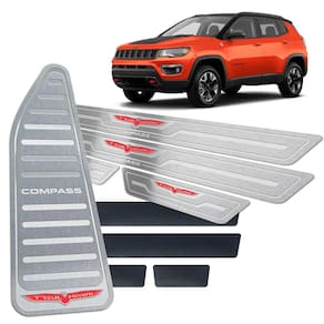 Soleiras Vinil + Descanso Compass Trailhawk Prata