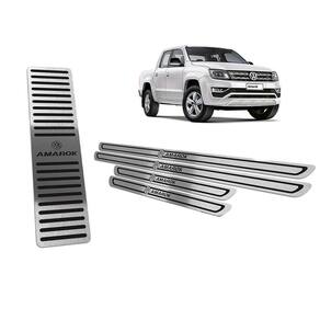 Soleira Com Descanso Amarok 2011 A 2019 Preto Baixo Relevo