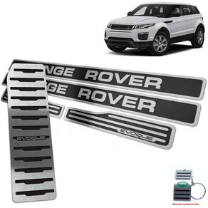 Soleira + Descanso Range Rover Evoque 2012/2020 Preto AR