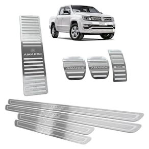 Soleira Pedaleira Descanso Amarok 11 19 Manual Prata BR