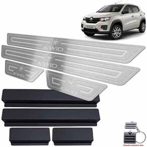 Soleira Kwid 2018/2020 + Vinil Prata Baixo Relevo