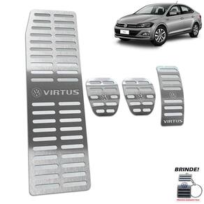 Pedaleiras + Descanso Virtus 2018 A 2020 Manual Prata