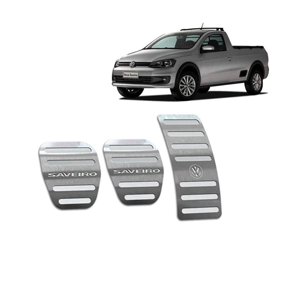 Pedaleira Volkswagen Saveiro G6 Aço Inox