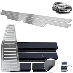 Soleira + Descanso Prata New Fiesta Titanium 2014 A 2019