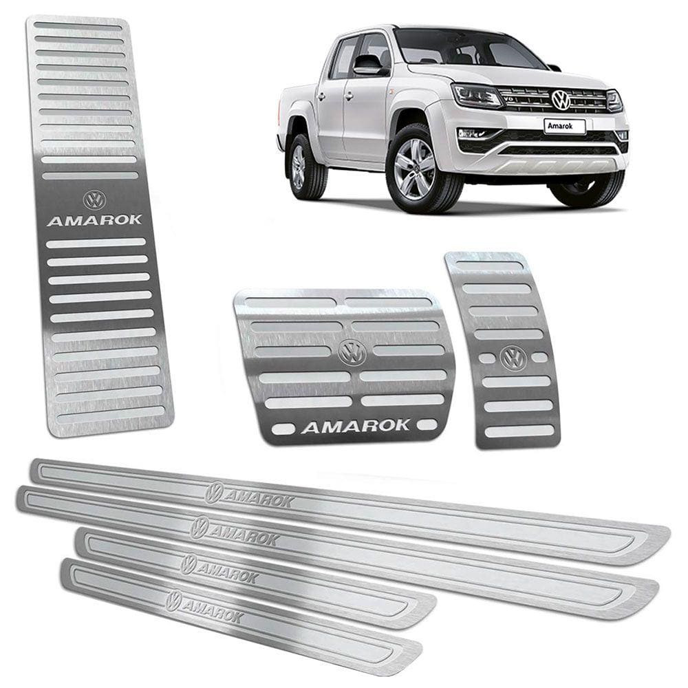 Soleira Pedaleira Descanso Amarok 11 19 Automático Prata AR