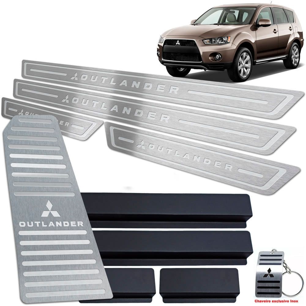 Soleiras + Descanso Outlander 2008 Até 13 Prata Baixo Relevo