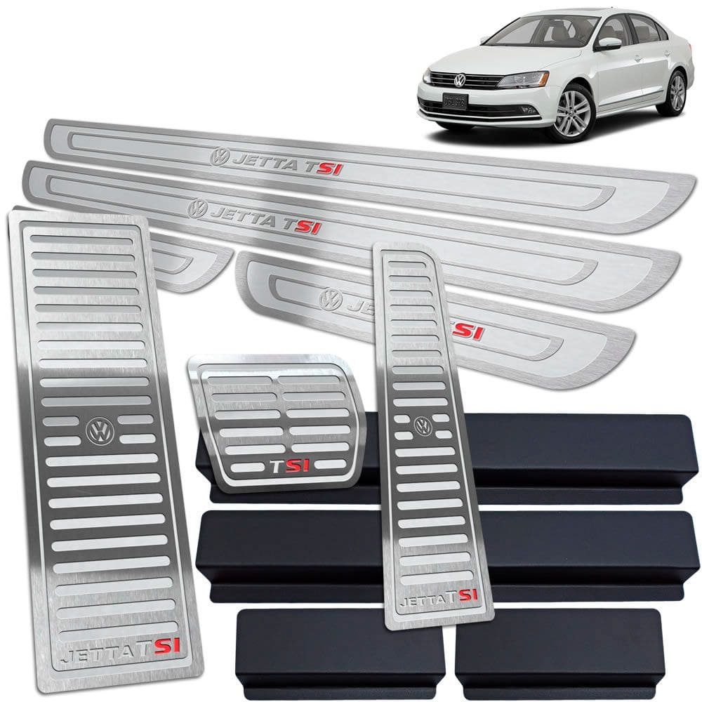 Soleira Pedaleira Automático Descanso Jetta Tsi Prata A.R SI