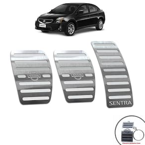 Pedaleira Manual Nissan Sentra 2008/2013 Prata