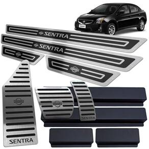 Descanso Pedaleira Auto Soleira Sentra 2008/2013 Preto AR