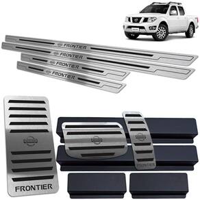 Soleira Pedaleira Descanso Frontier 2005/2017 Preto BR Auto