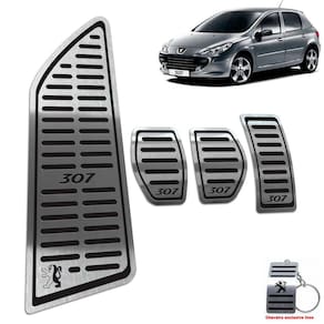 Pedaleira Com Descanso Peugeot 307 2007/2012 Manual Preto
