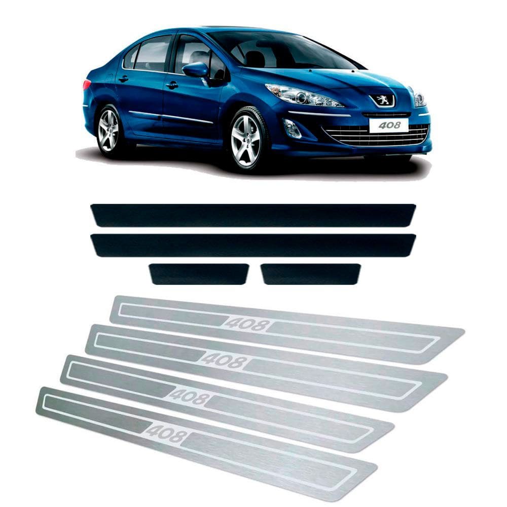 Soleira + Vinil Peugeot 408 2011 Até 2019