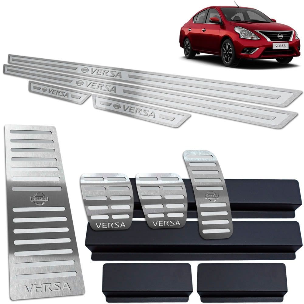 Soleira Pedaleira Manual Descanso Versa 2012 A 2014 Prata AR